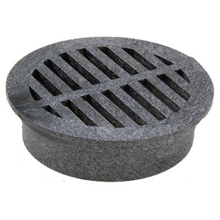 Homestead 40 6 in. Black Round Structural Foam Polyolefin Grate HO577893